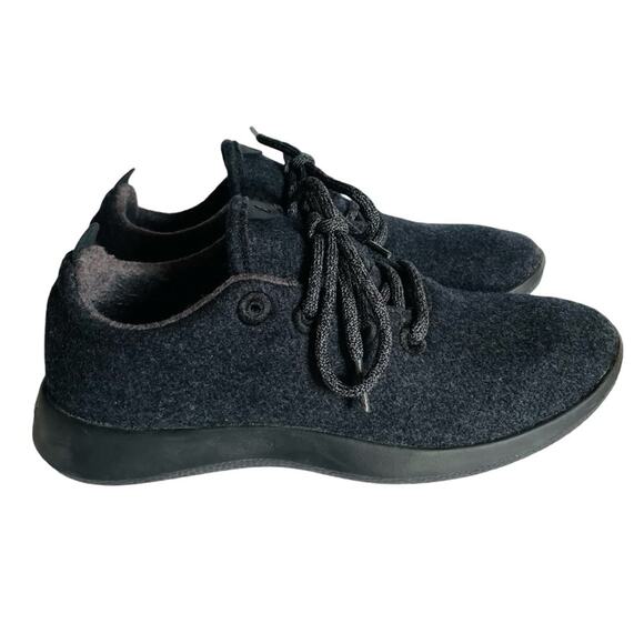 Allbirds Grey Black Merino Wool Runners Size 8 - Picture 1 of 10